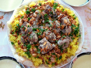 Мансаф –  главное блюдо палестинской кухни