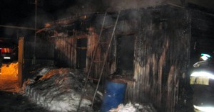 Сгоревший дом Захита и Оксаны