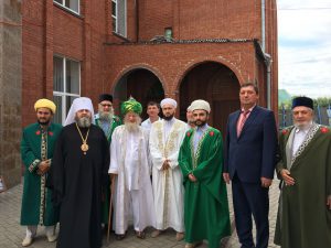 Российские муфтии на церемонии открытия мечети в Ижевске