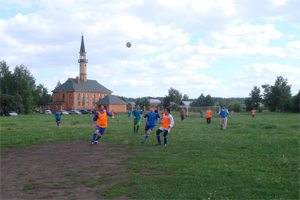 Мусульмане играют в футбол
