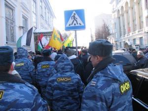 Милиция разогнала митинг перед израильским посольством в Москве