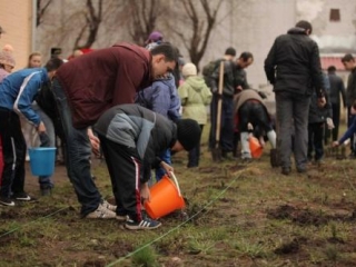 Прихожане мечети провели акцию «Посади дерево»