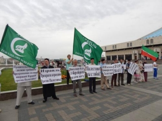 В Казани прошел митинг в поддержку Газы