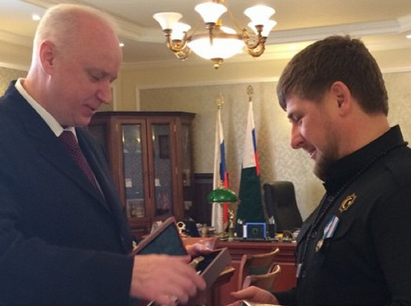 Кадыров получил медаль за отвагу от главы Следственного комитета