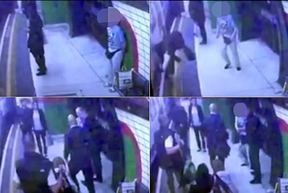 Японский старец швырнул мусульманку под поезд (ВИДЕО)